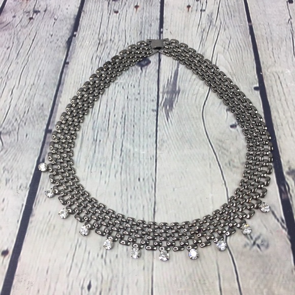 unbranded Jewelry - 5/$25 Choker Gray Rhinestone Necklace NWOT
